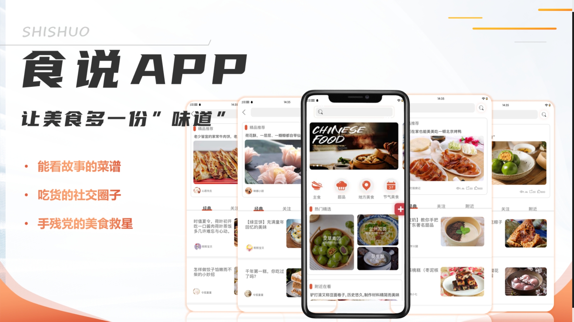 “食说”——传统美食文化社区APP